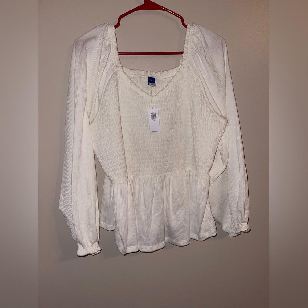 Old Navy Women's Ivory Blouse